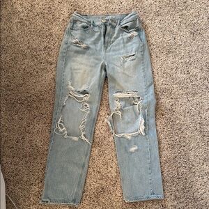 American Eagle Light Blue Straight Leg Jeans s